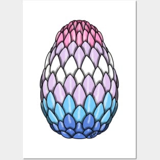 Bigender Pride Dragon Egg Posters and Art